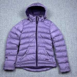 Under Armour Jacket Womens XS Purple UA Storm ColdGear‎ Infrared 700 Down Puffer